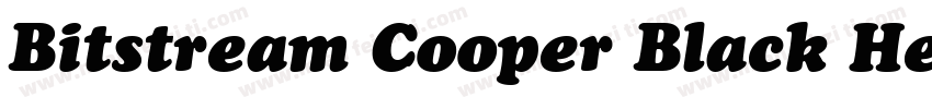 Bitstream Cooper Black Headline字体转换